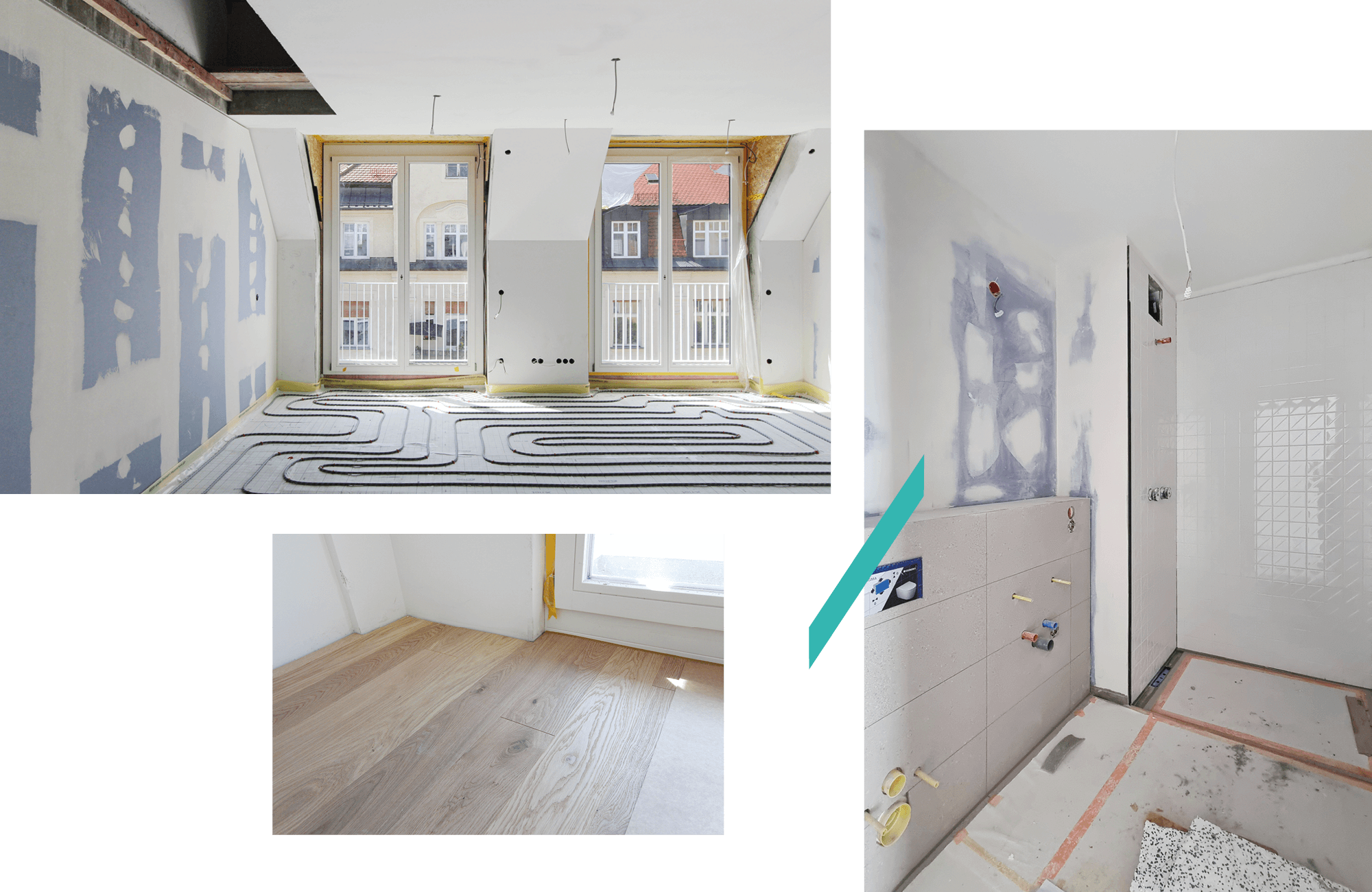 Innenausbau im Neubauprojekt VINZENT in München-Neuhausen