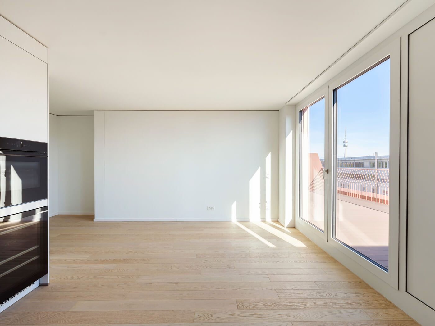 Einbauküche der Wohnung F.122 im Neubauprojekt Van B in München-Schwabing