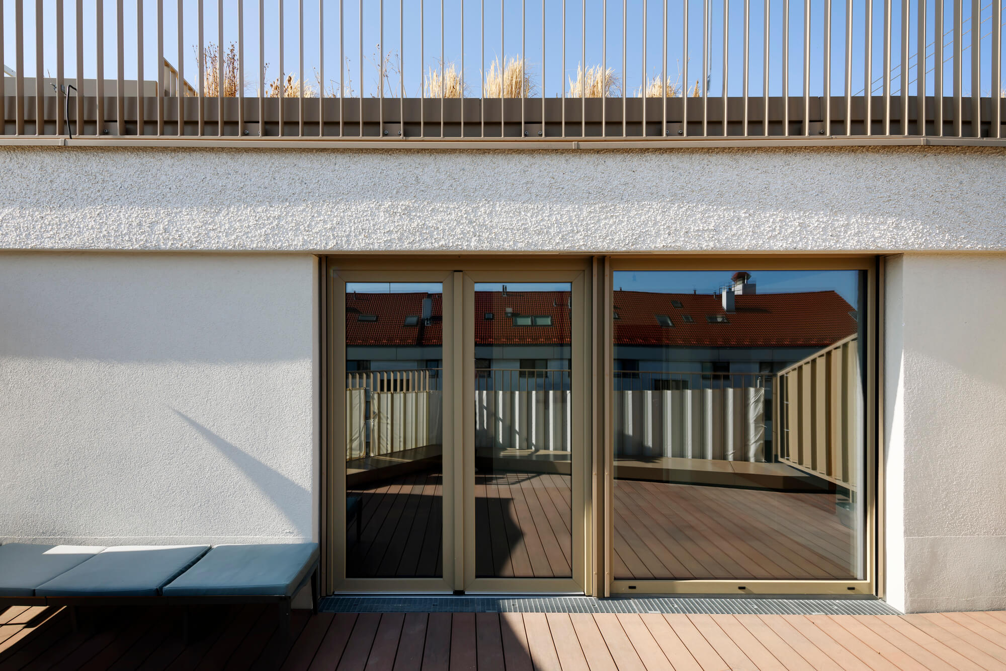 Terrassenansicht Neubauwohnung im Wohnprojekt kupa
