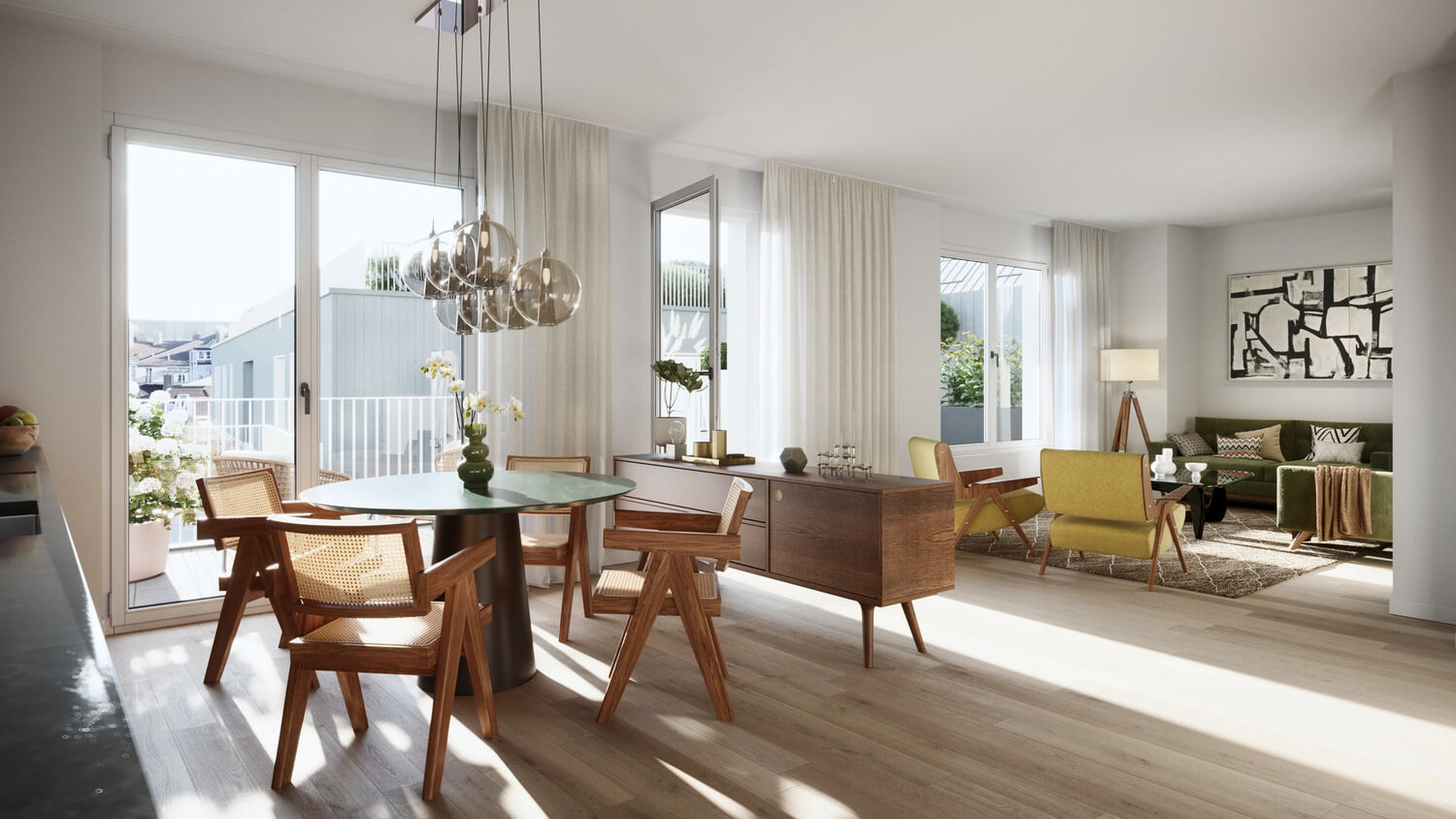 Penthouse des Neubauprojektes Vinzent in München Neuhausen