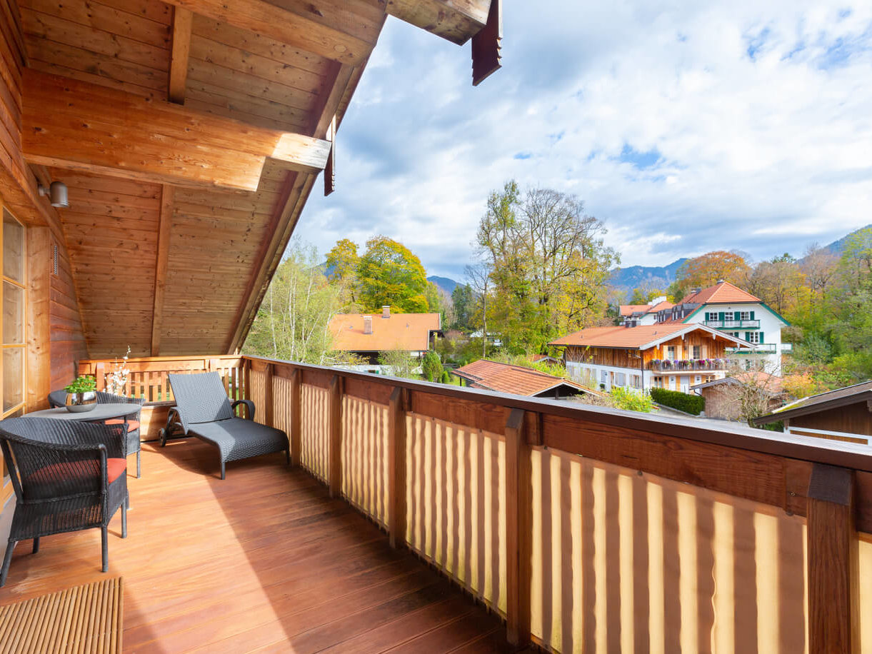 Blick von der Terrasse der Wohnung zum Kauf im Landhaus Wallbergblick