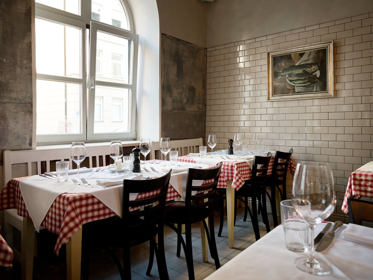 Innenraum eines Italienischen Restaurants