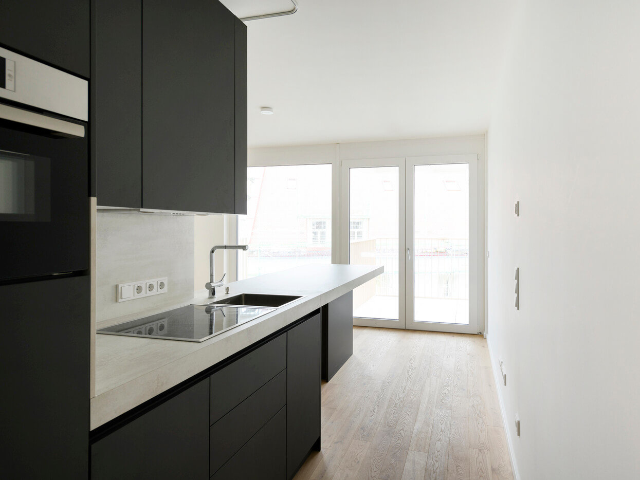 Einbauküchen der Mietwohnung G.32 in München Pasing