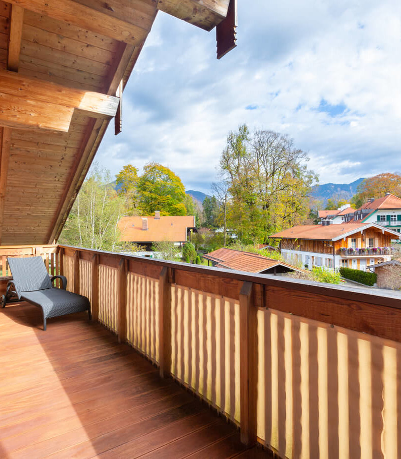 Blick von der Terrasse der Wohnung zum Kauf im Landhaus Wallbergblick