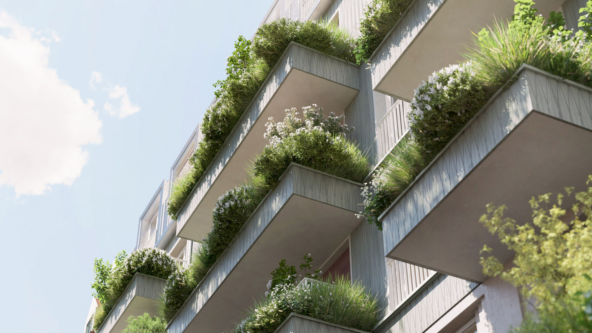 Fassadenansicht Neubauprojekt Vinzent