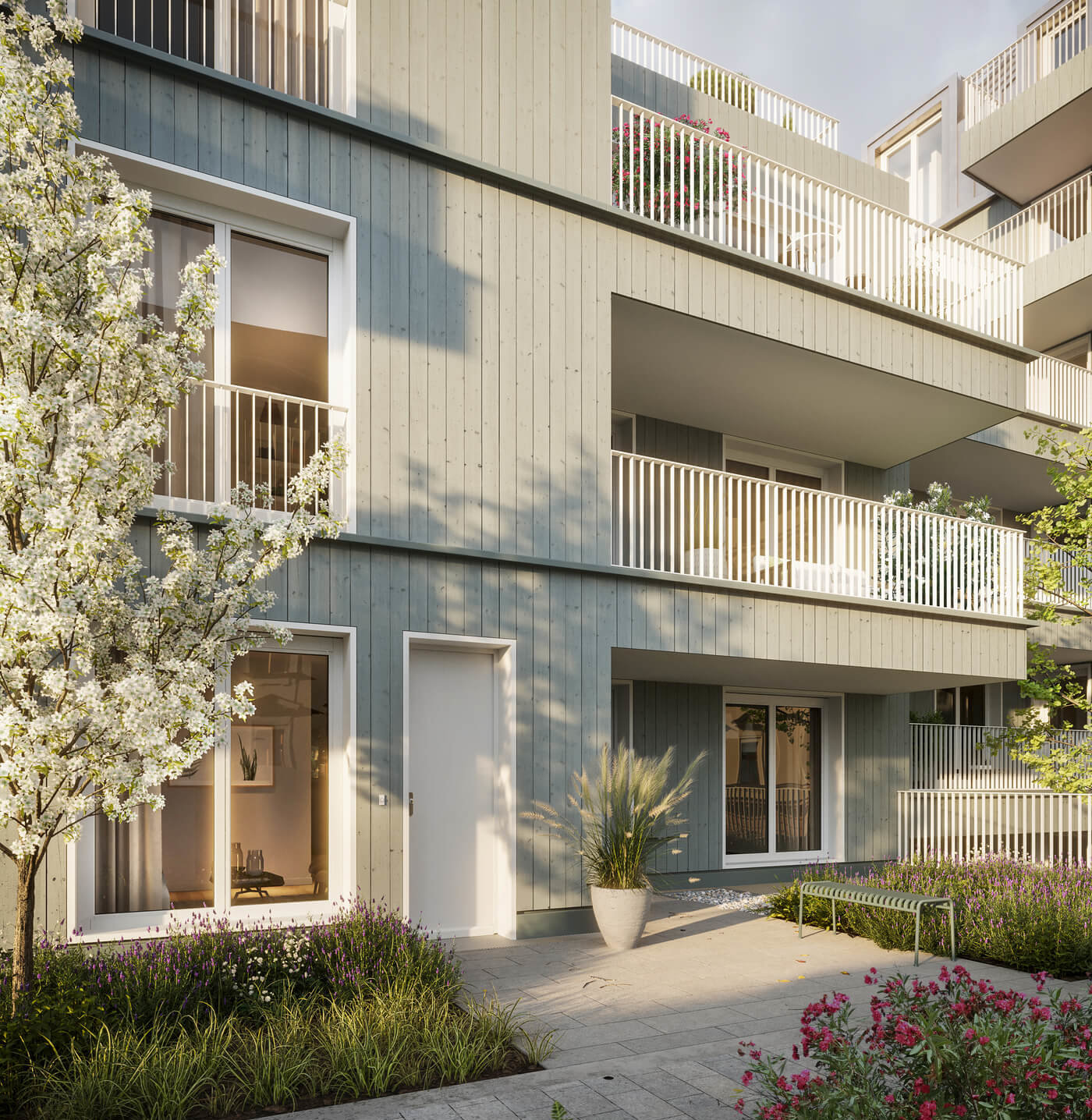 Maisonette im Neubauprojekt VINZENT in München-Neuhausen.