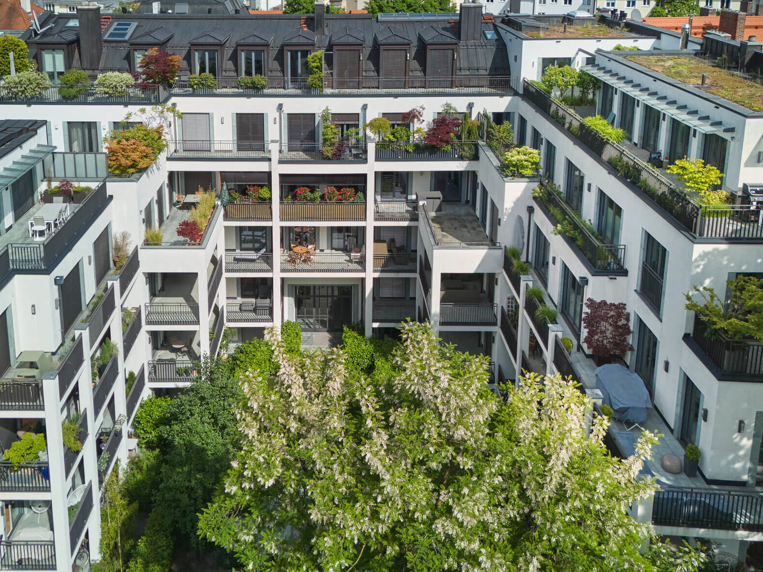 Fassadenansicht des Neubauprojekts K63 in Schwabing