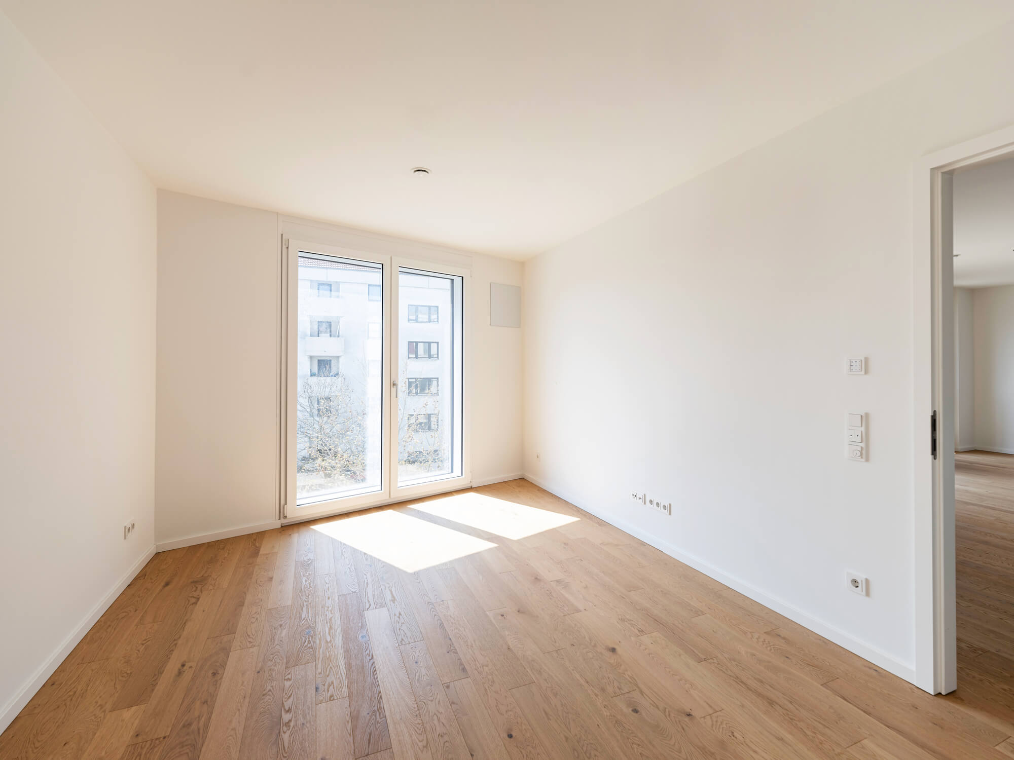 Rückzugsbereich mit Fenster in Mietwohnung C.54 im kupa Wohn-Quartier Pasing