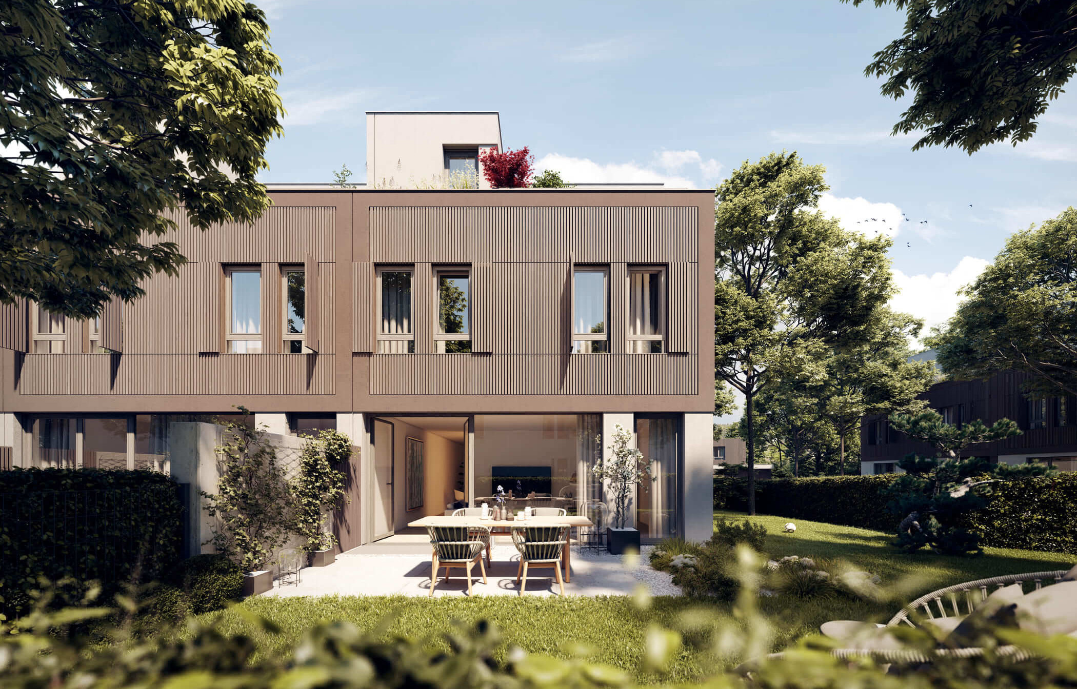 Reihenhaus im Neubauprojekt LAGOM in München Umland