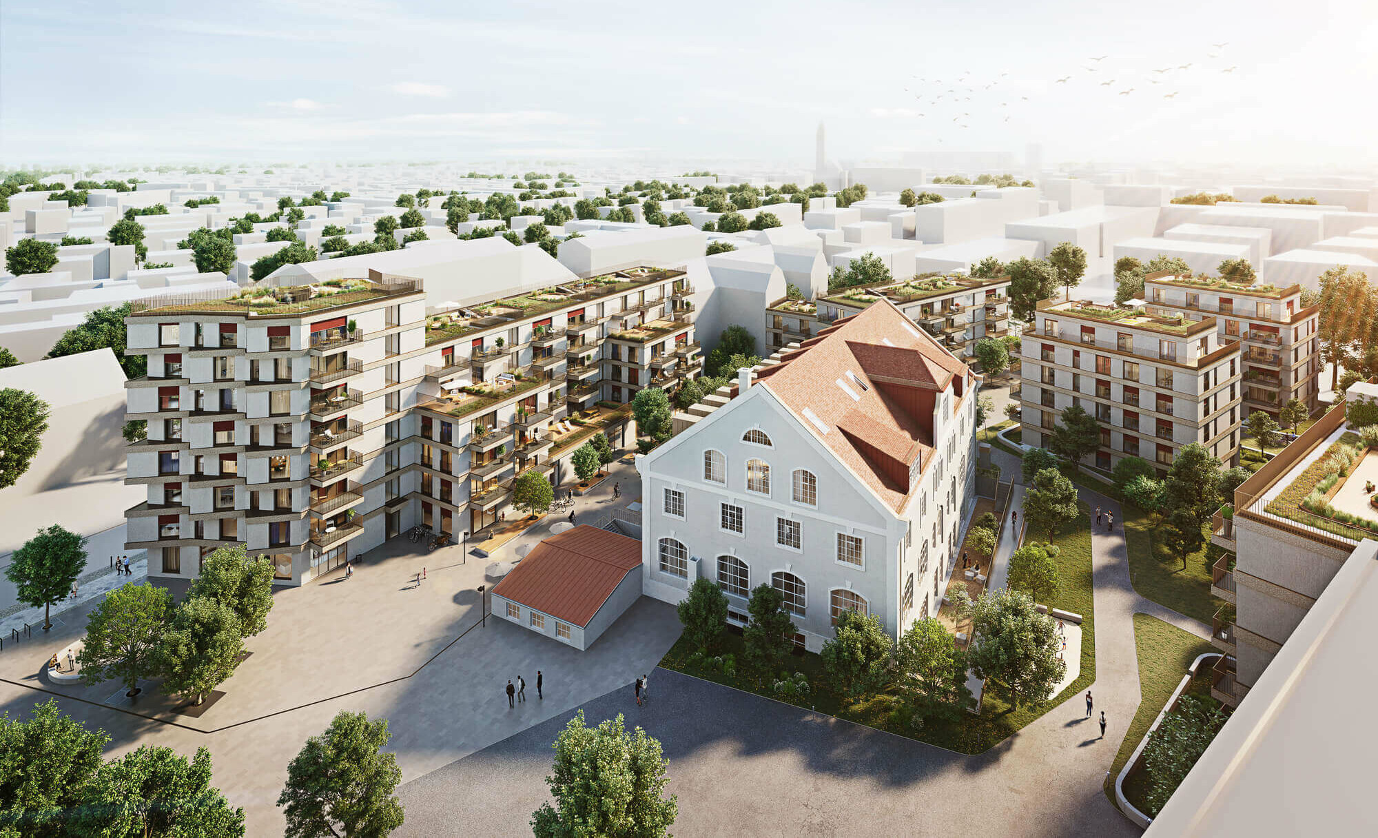 Kupa Quartier Kuvertfabrik Pasing Bauwerk