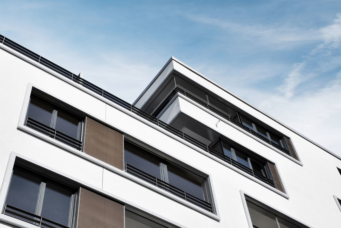 Nahaufnahme der Fassade von Wohnprojekt Gern64