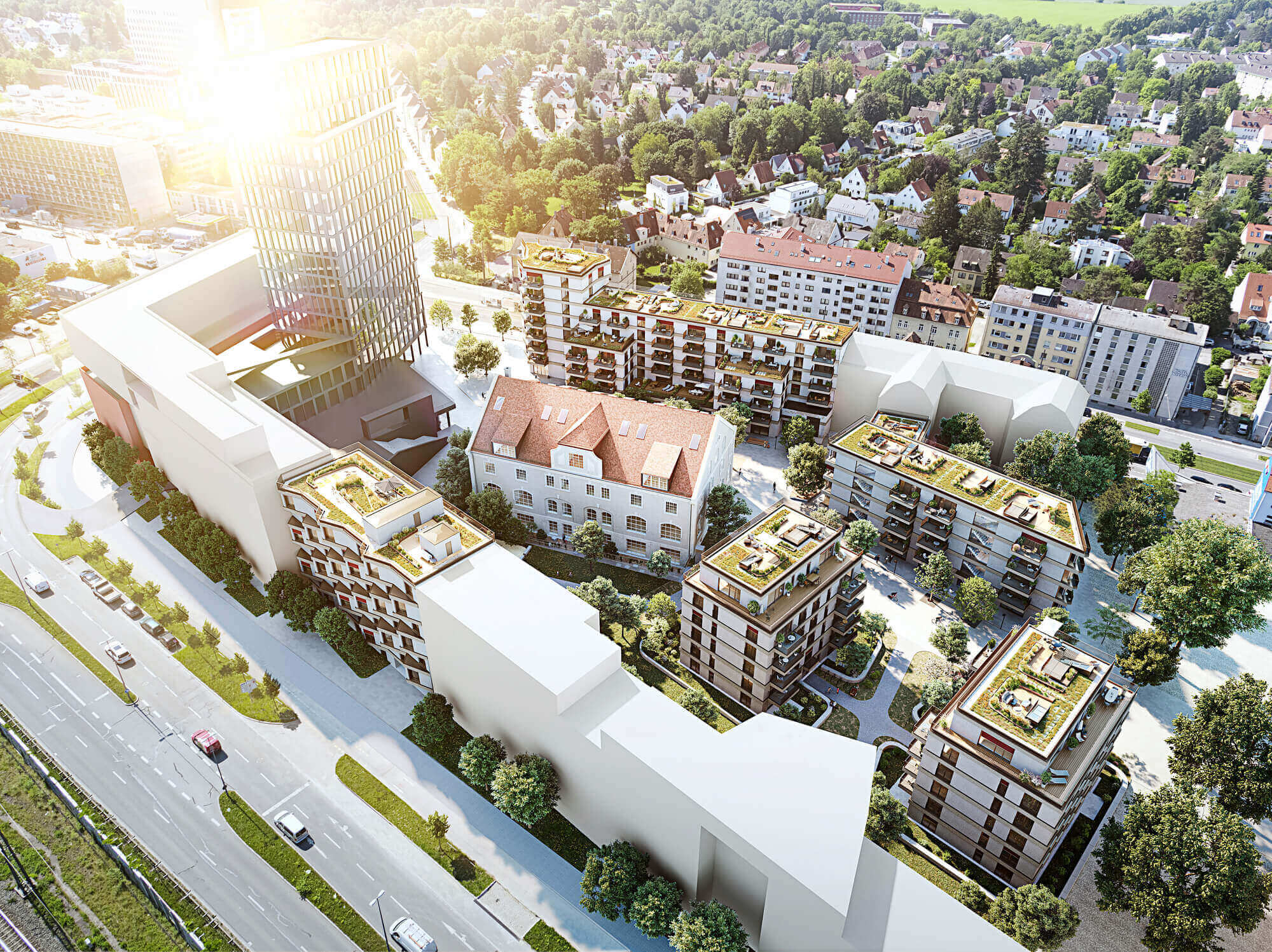 Neubauquartier kupa in München Pasing