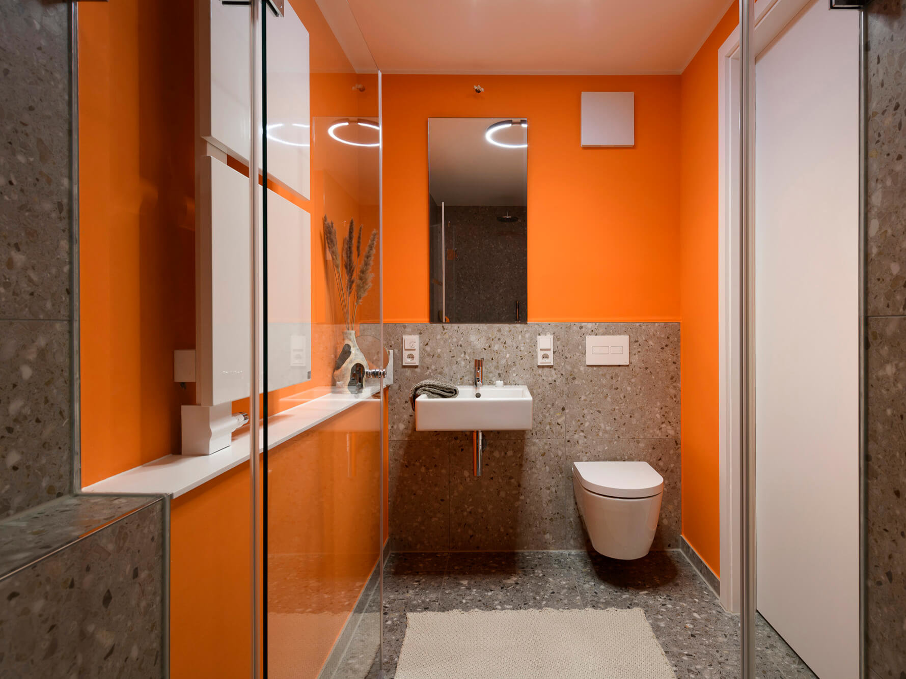 Bad im Van B Apartment  A.77 in München-Schwabing