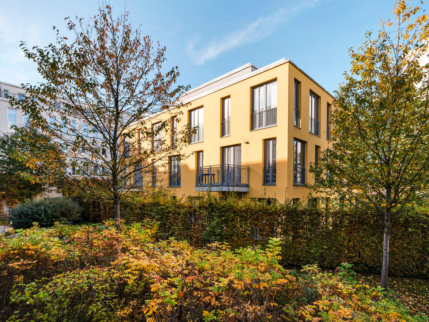 Neubau-Wohnprojekt mit Eigentumswohnungen in der Petra-Kelly-Straße.