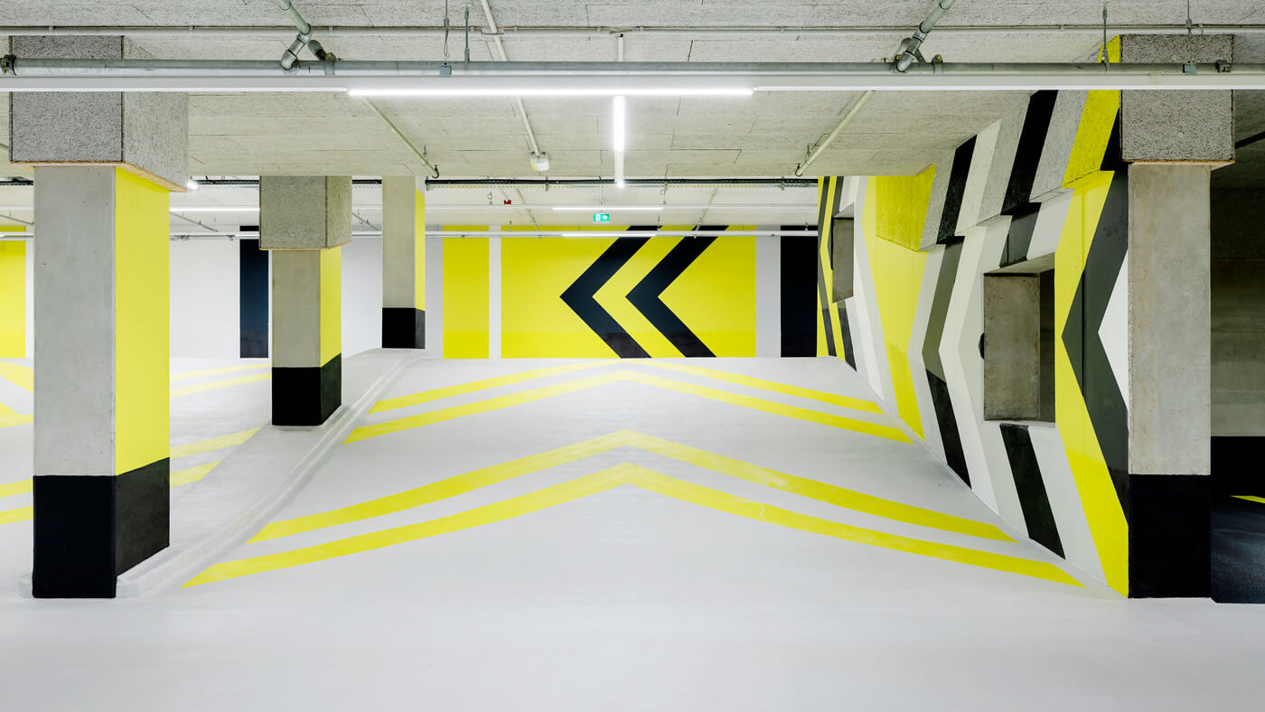 Tiefgarage im Neubauprojekt Van B in München Schwabing