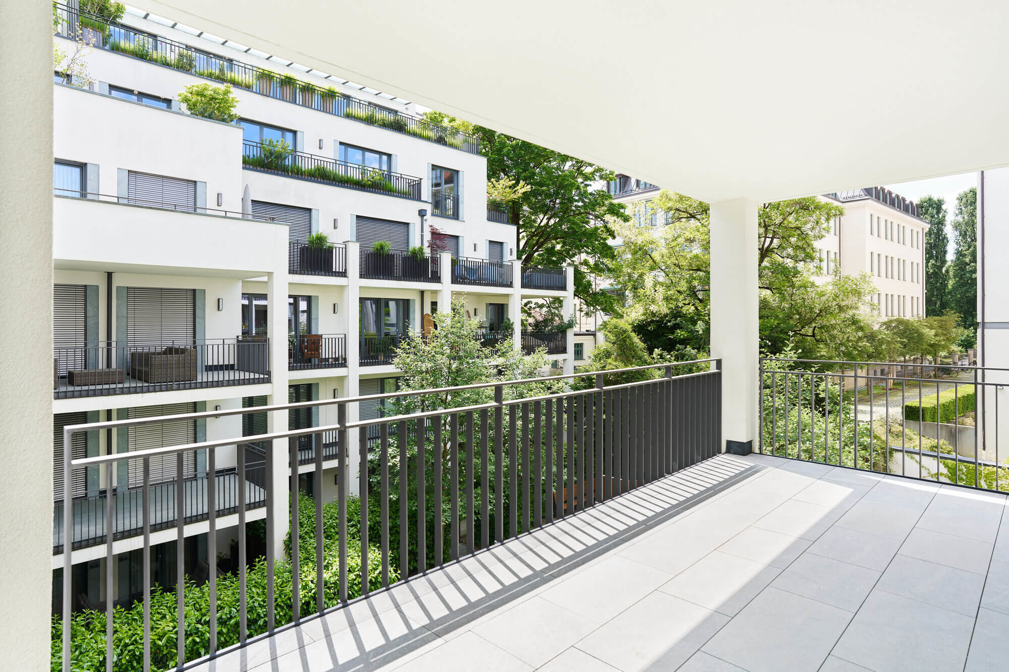 Innenhof vom Wohnprojekt in der Kaulbachstraße