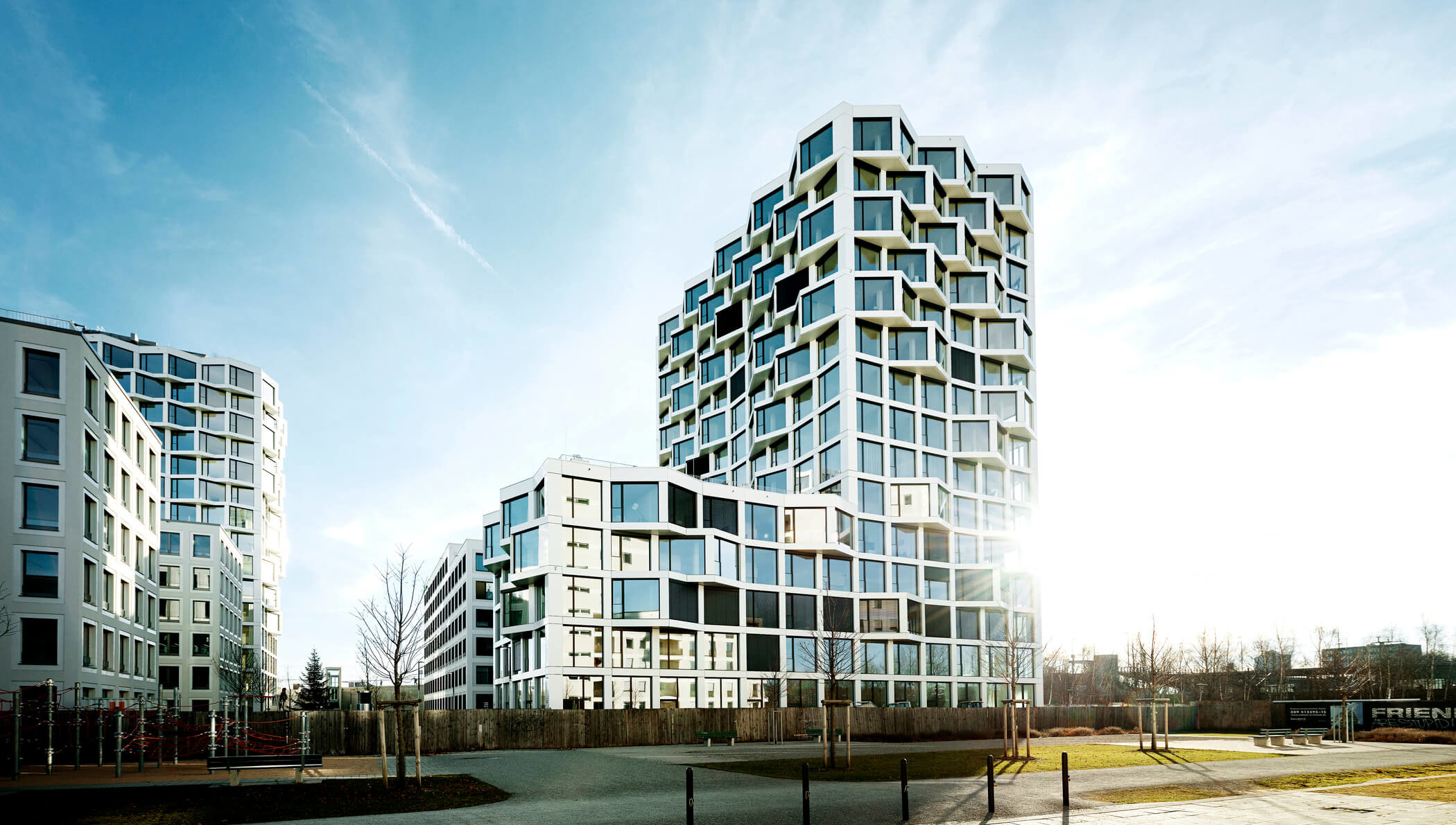 Neubauprojekt FRIENDS Tower in München am Hirschgarten