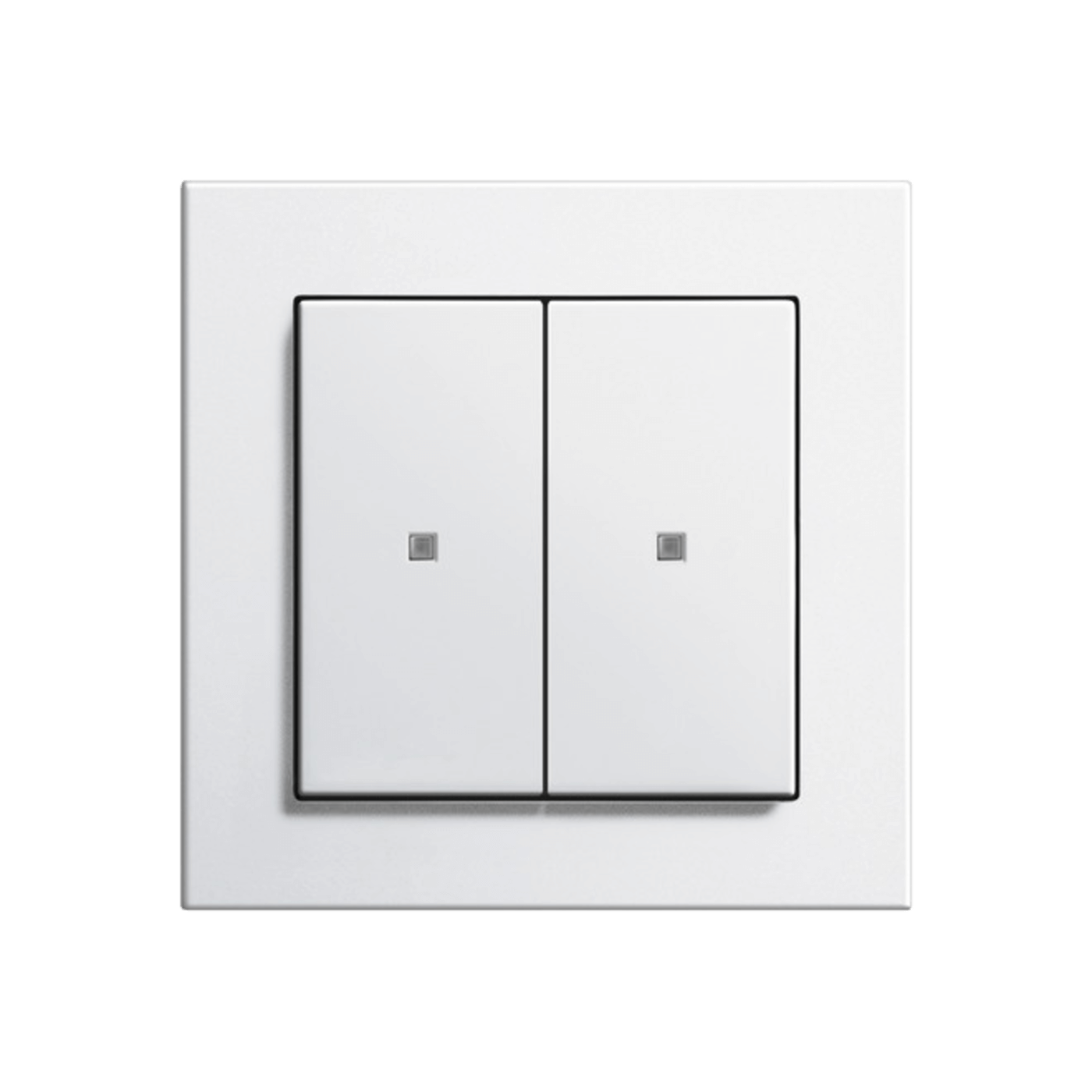 Funktionale, reinweiße Schalter von Gira im Neubauprojekt Haus Claude