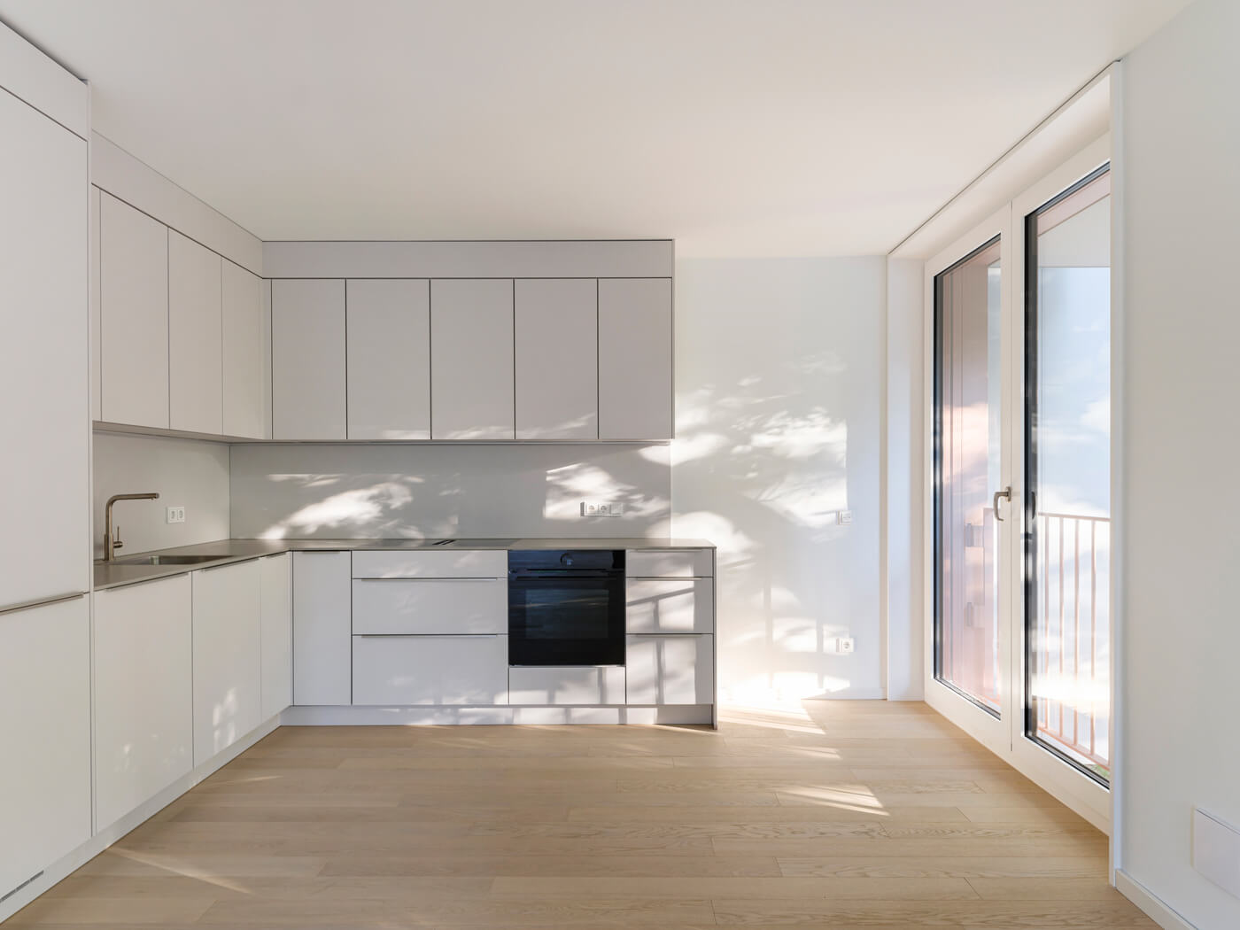 Einbauküche der Wohnung F.35 im Neubauprojekt Van B in München-Schwabing