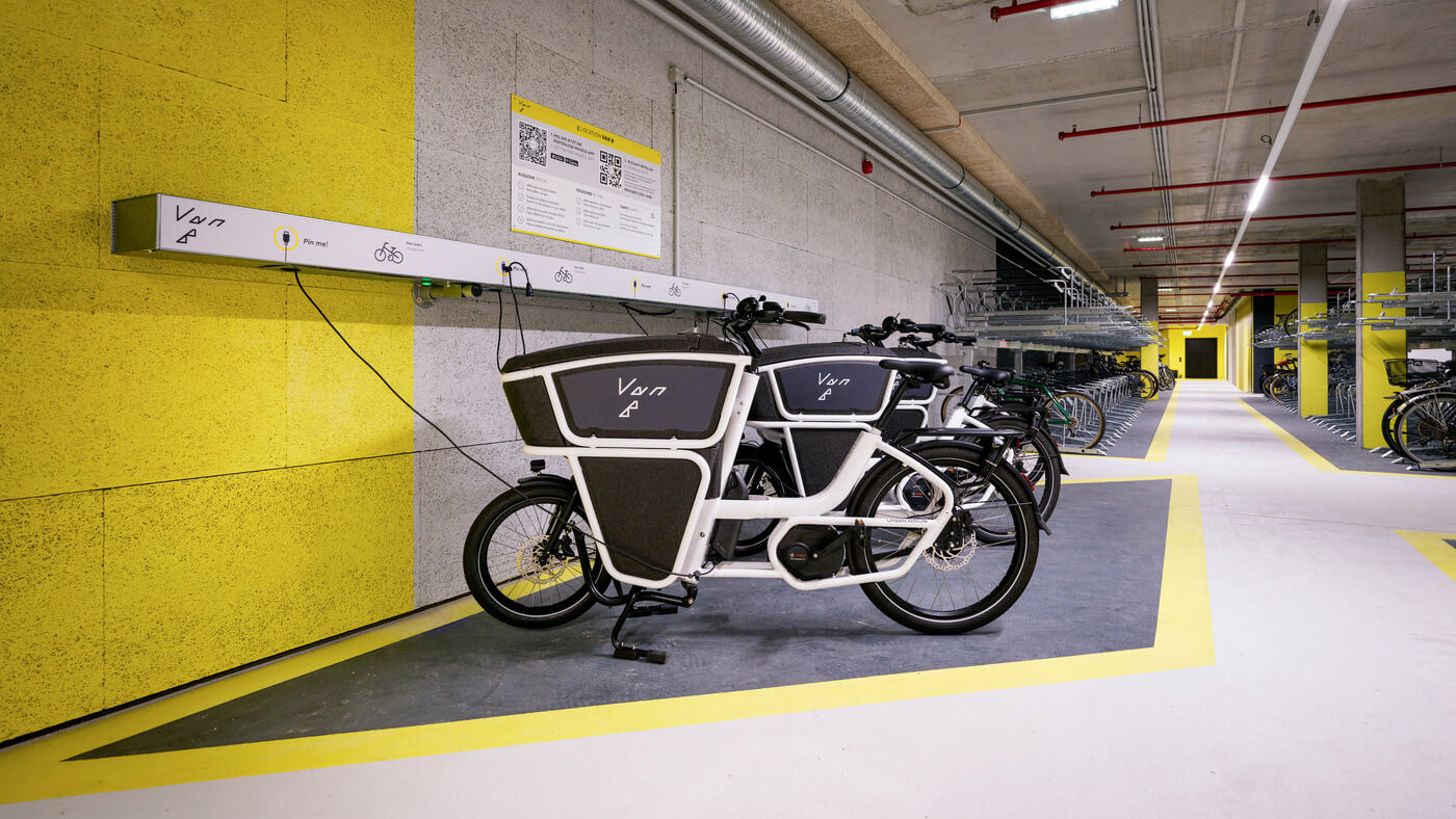 Bike Repair Station im Neubauprojekt Van B in München Schwabing