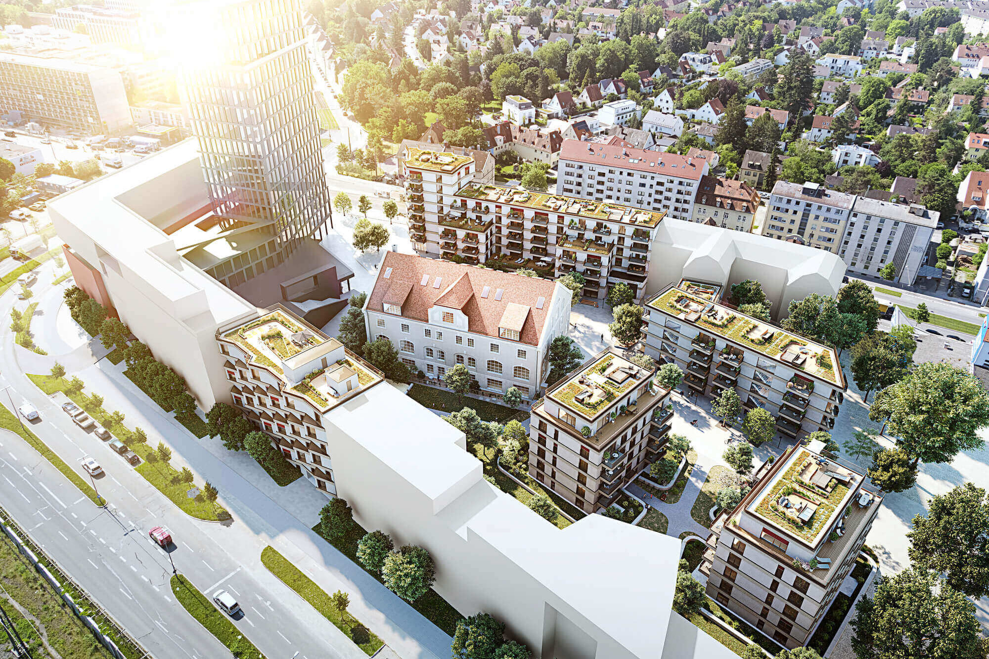 Neubauquartier kupa in München Pasing