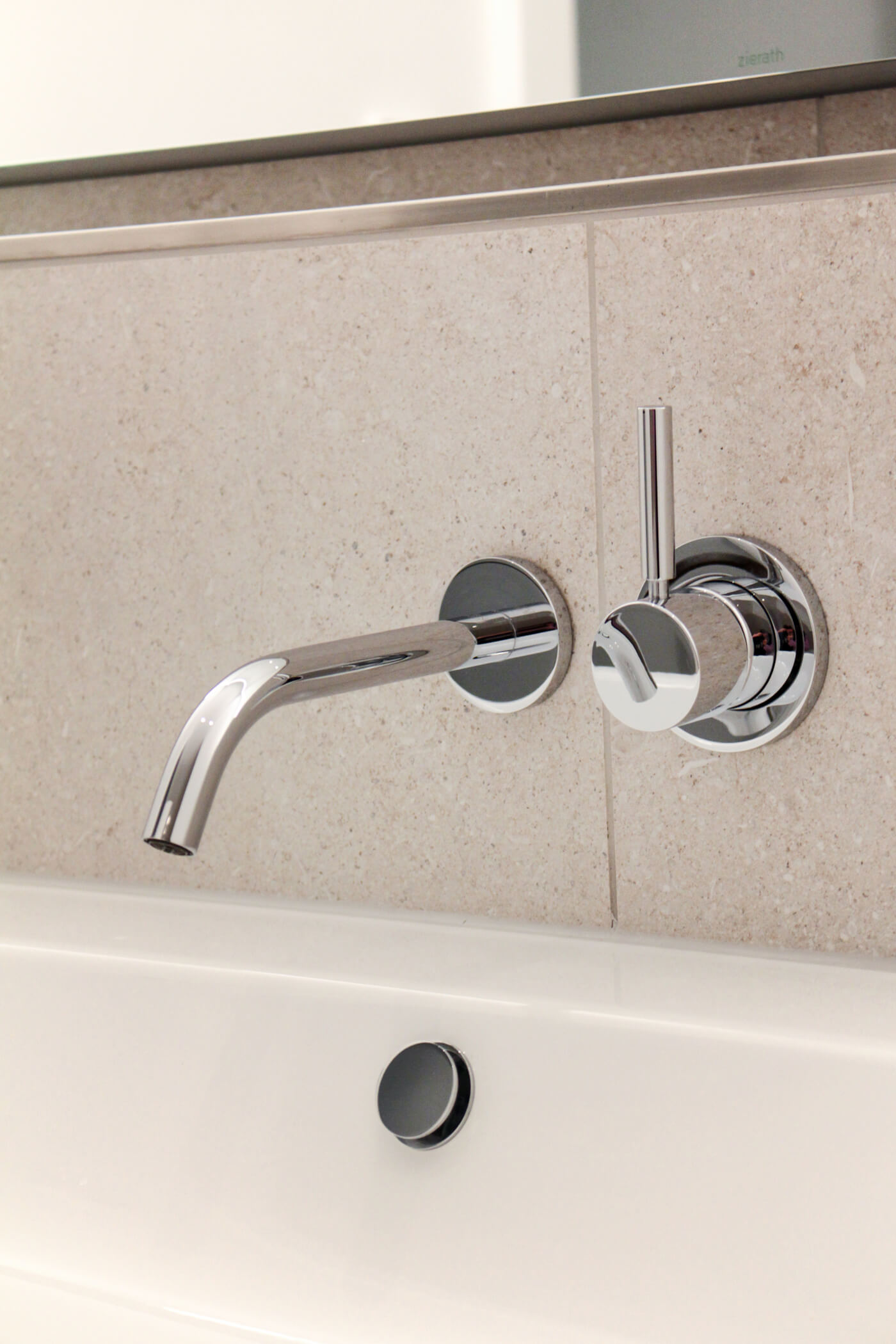 Baddetail einer Mietwohnung des Innenhof-Ensemble Amalie in der Maxvorstadt