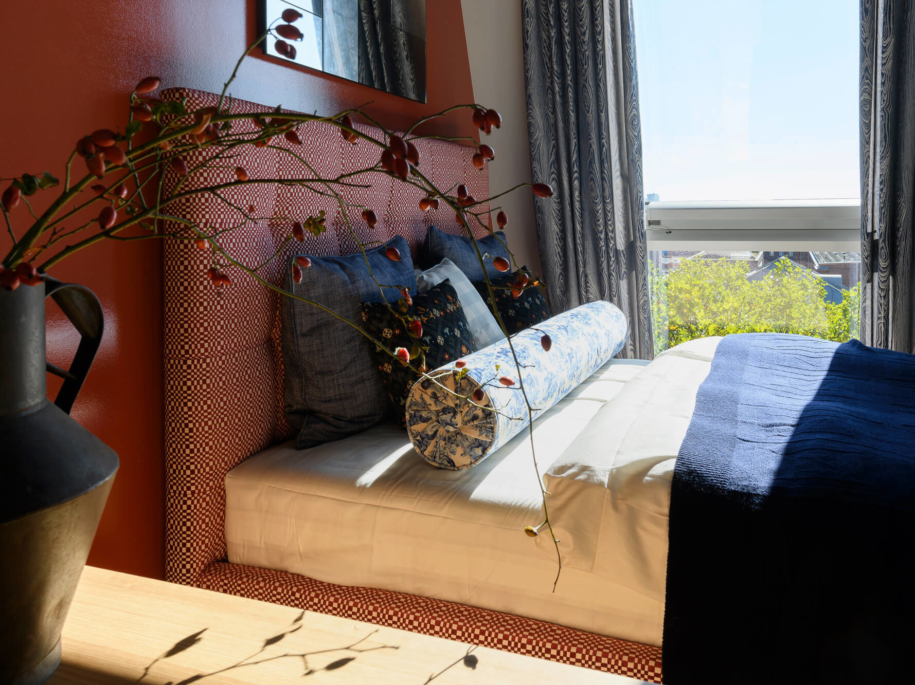 Schlafbereich der Edition Antonius Schimmelbusch im Neubauprojekt Van B, München