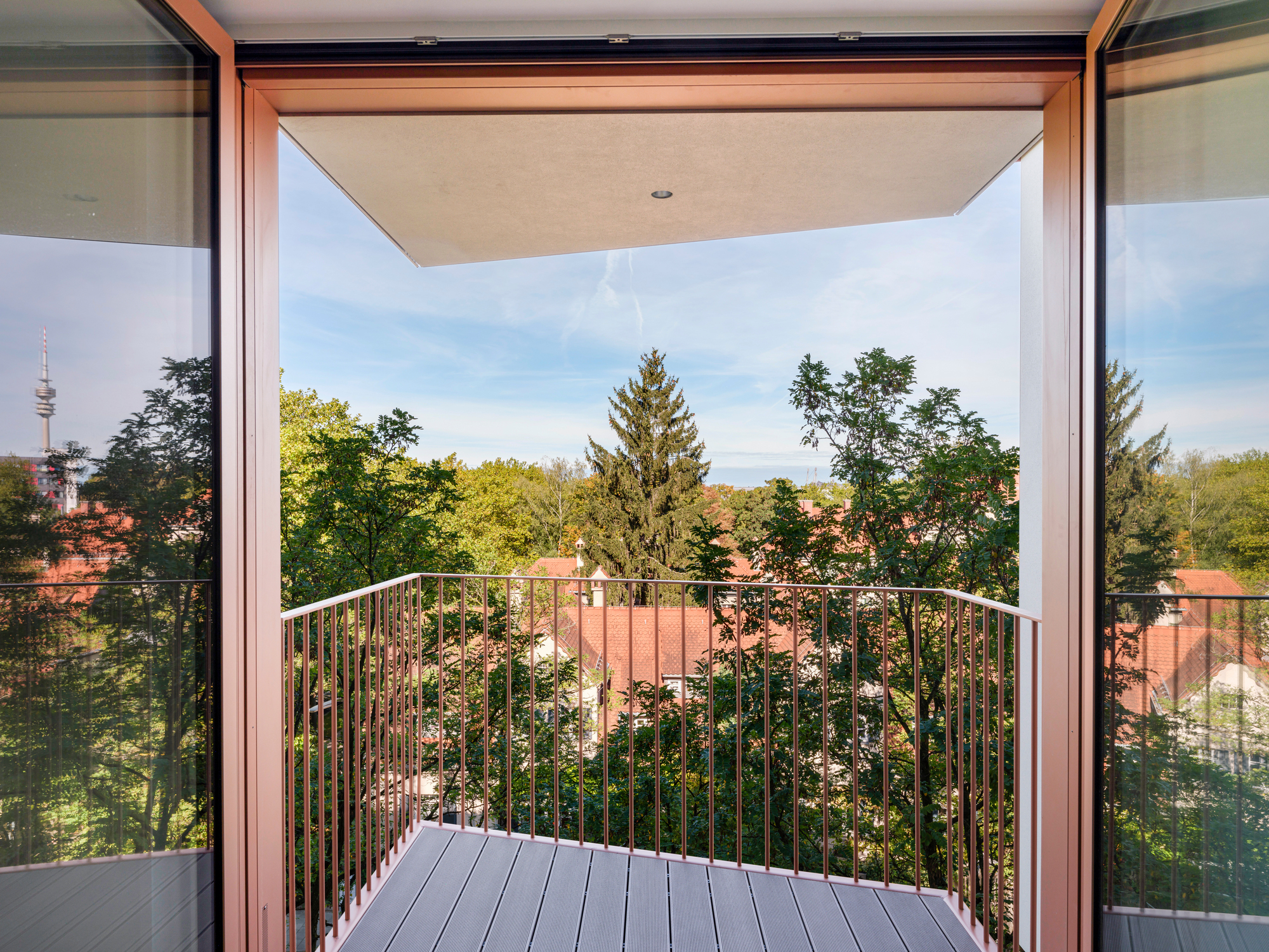 Ausblick Apartment A.113 im Neubauprojekt  Van B in München-Schwabing