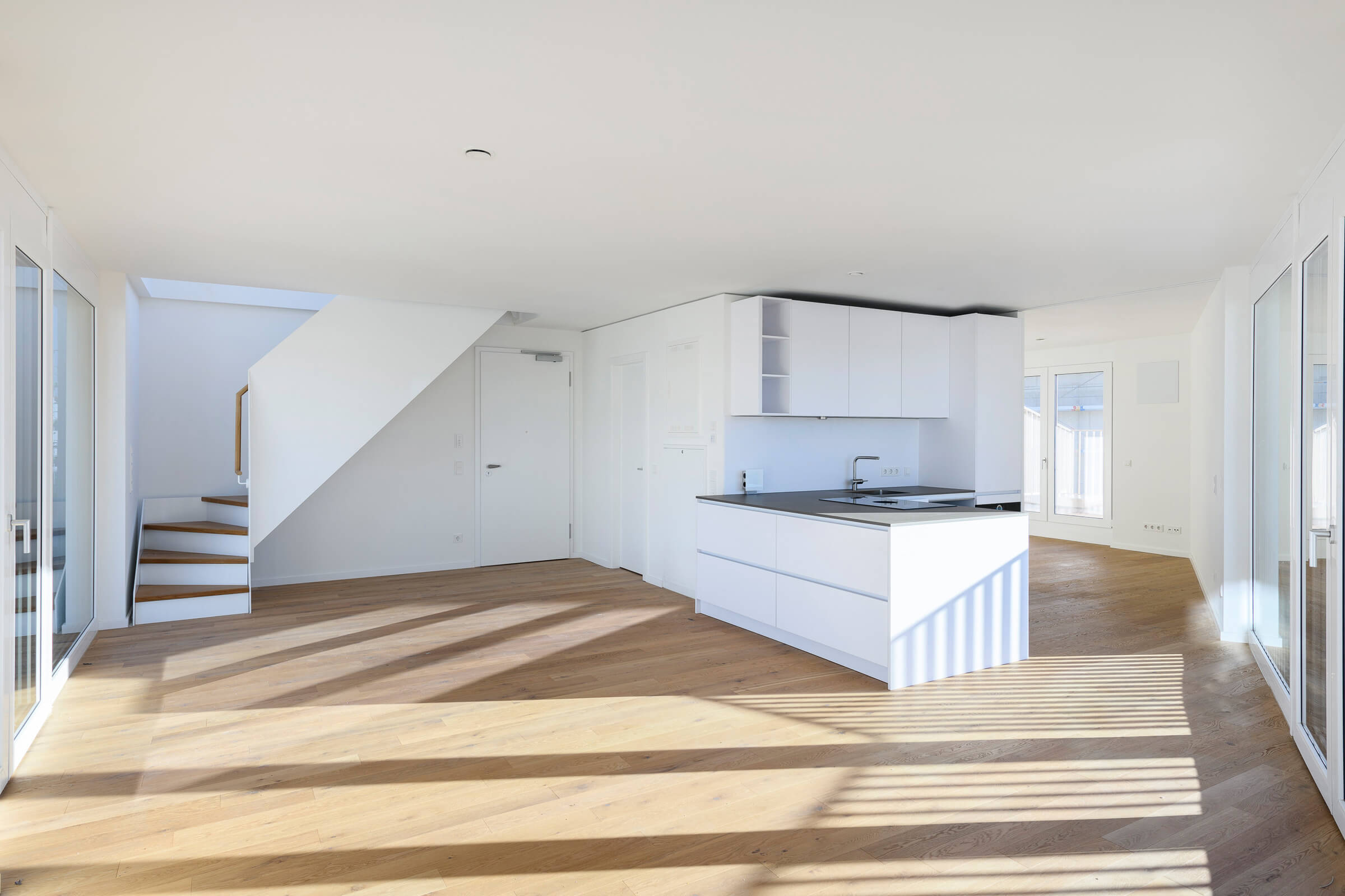 Mietwohnung im Kupa-Quartier München-Pasing mit offenem Wohn- und Küchenbereich