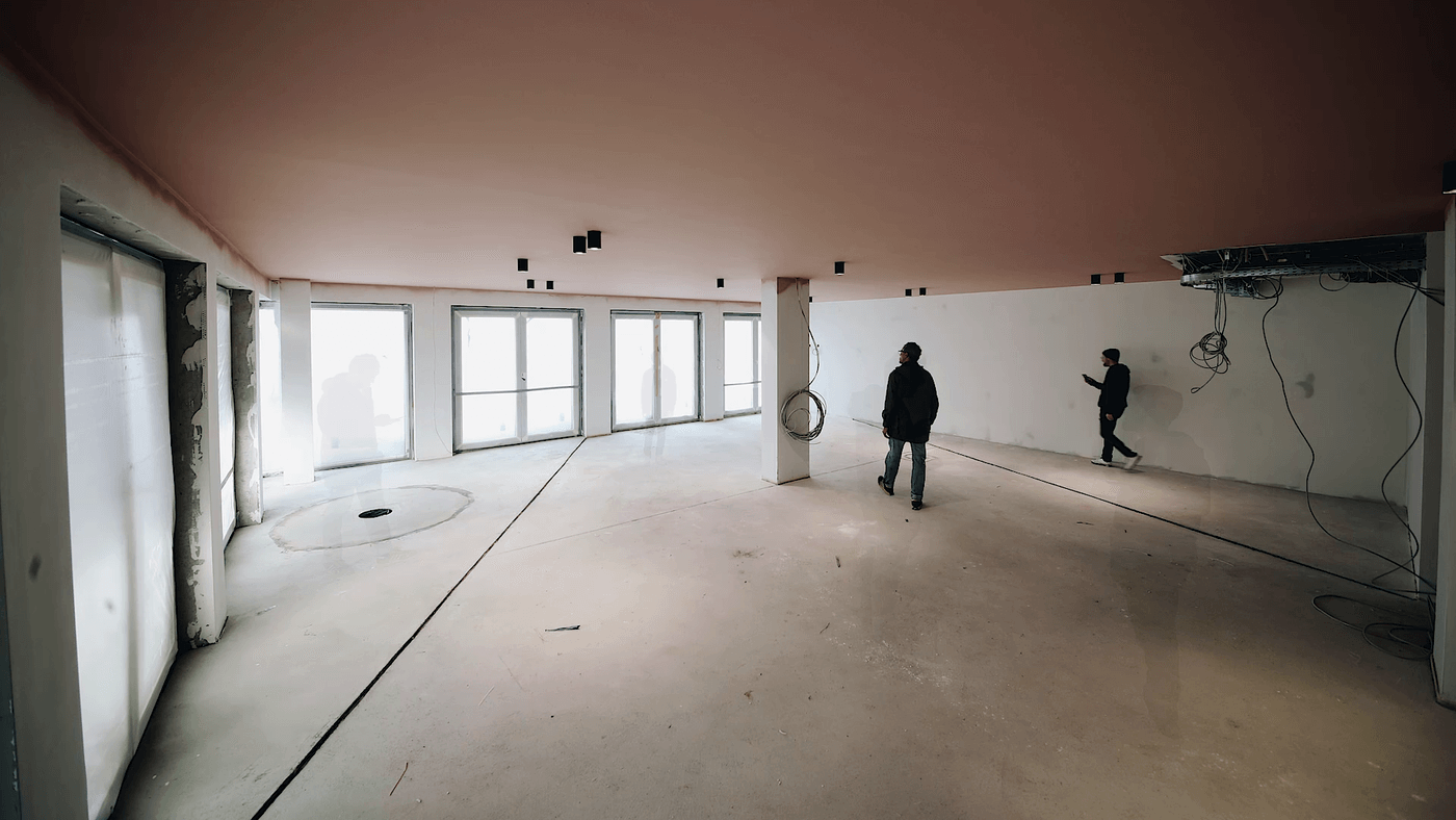 Aufnahme des entstehenden Co-Living-Spaces im Van-B-Projekt als Zeitraffer