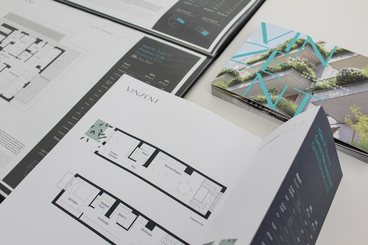 Grundrisse des Neubauprojekts VINZENT in München-Neuhausen