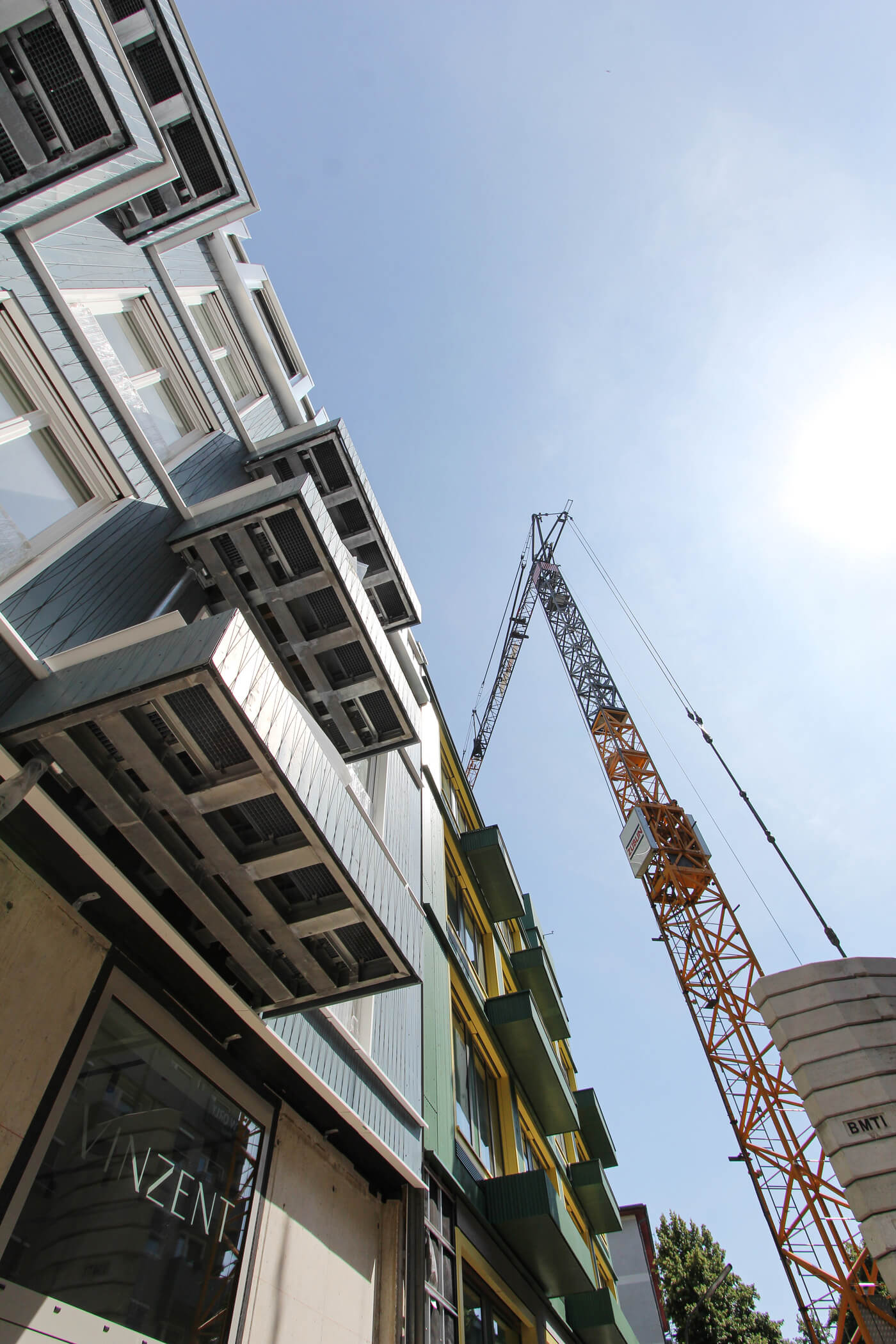 Fassadenansicht des Neubauprojekts VINZENT in München-Neuhausen