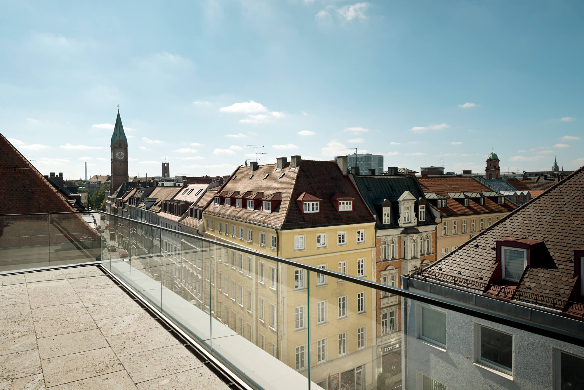 Ausblick auf die Münchner Innenstadt