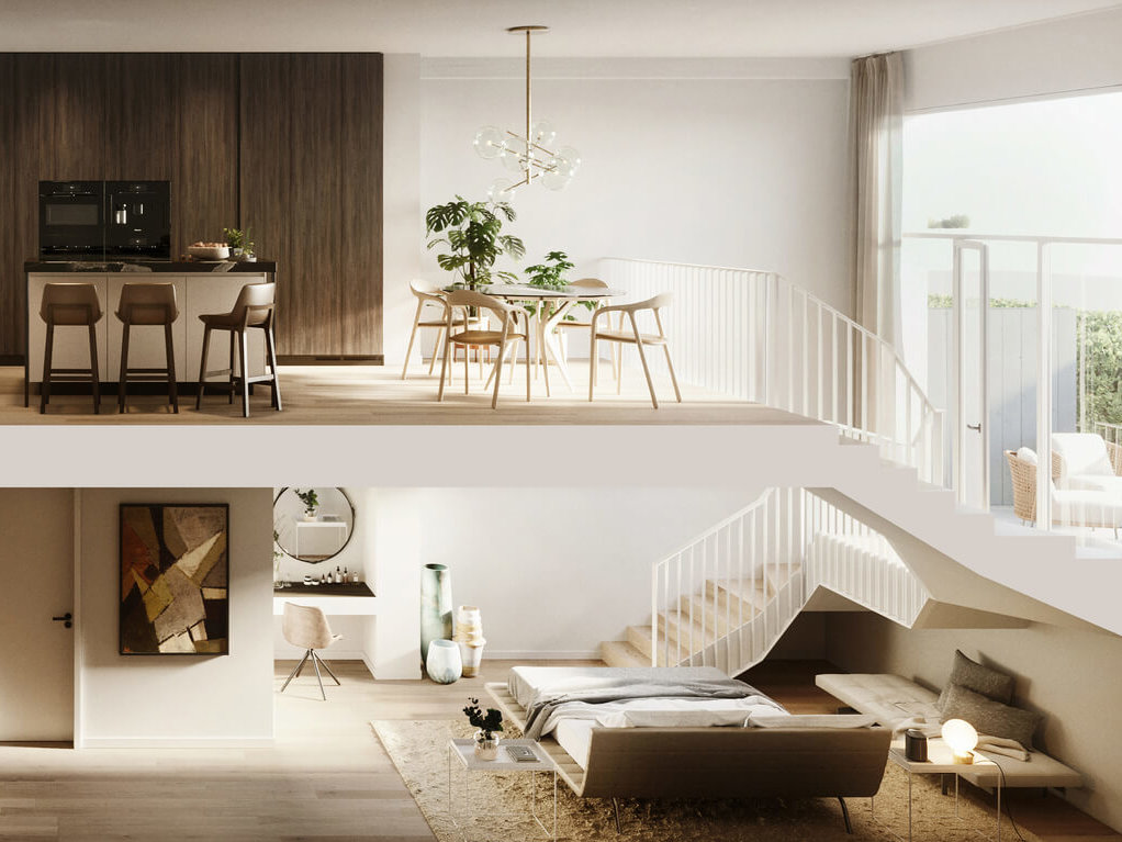 Maisonette im Neubauprojekt VINZENT in München-Neuhausen.