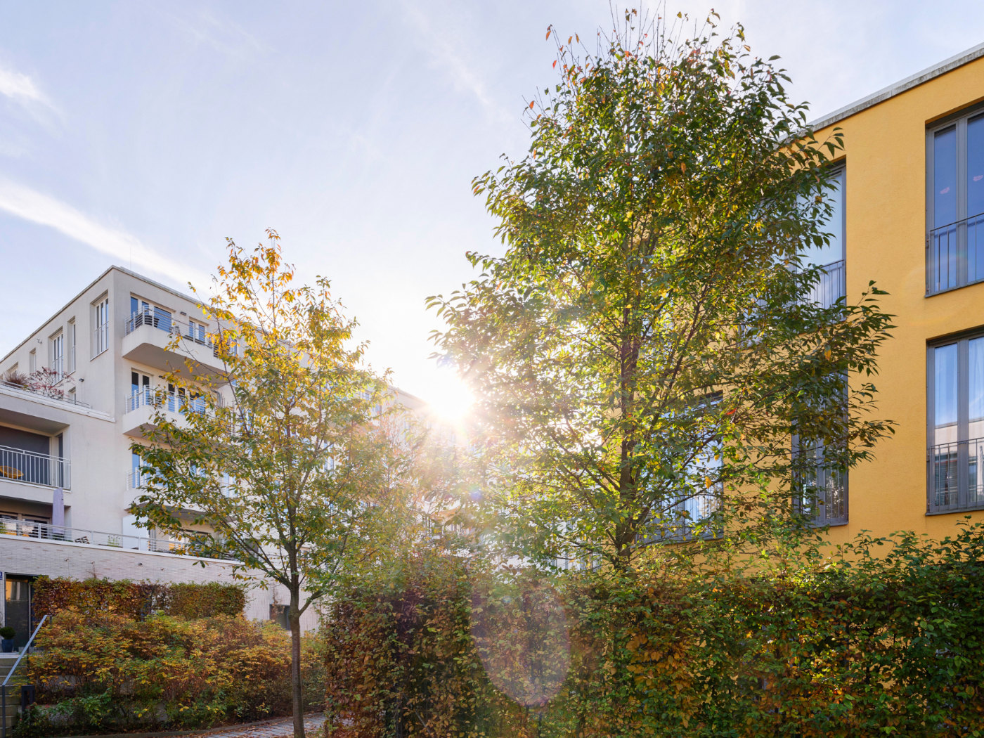 Neubau-Wohnprojekt mit Eigentumswohnungen in der Petra-Kelly-Straße.