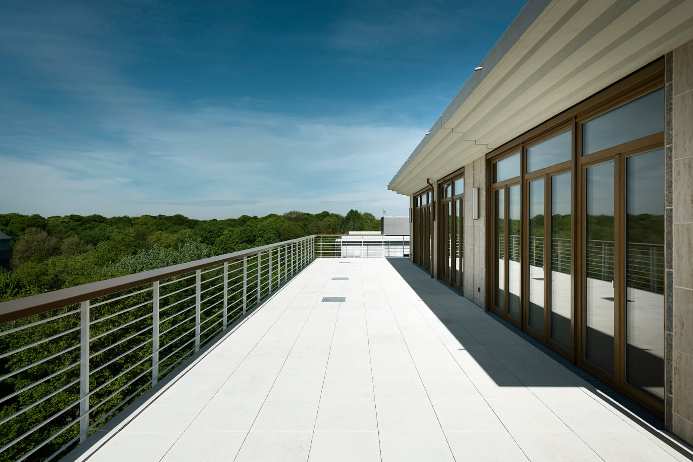Terrasse im Neubauprojekt Tivoli in München Lehel