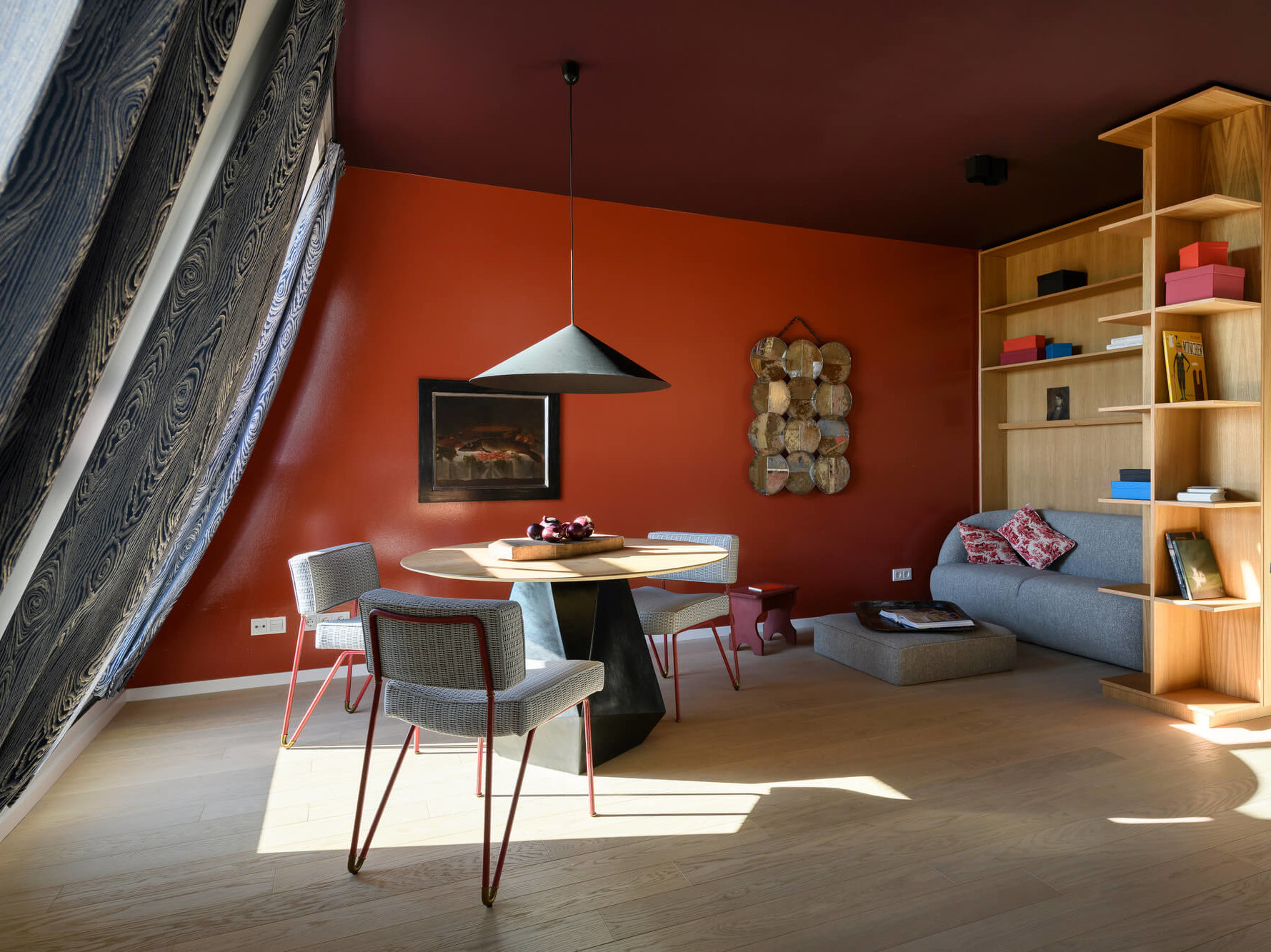 Essbereich der Edition Antonius Schimmelbusch im Neubauprojekt Van B in München