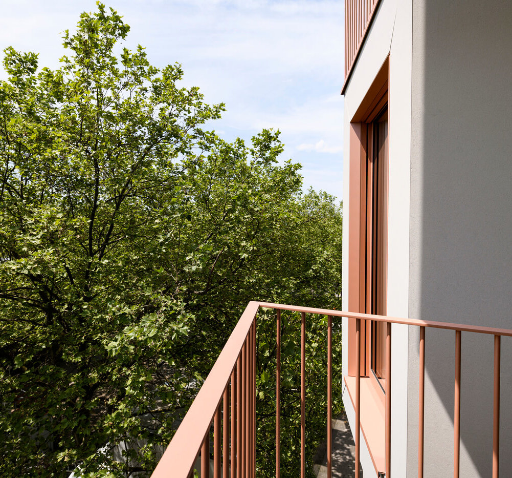 Neubauprojekt Van B in Schwabing: Blick auf die Platanenallee