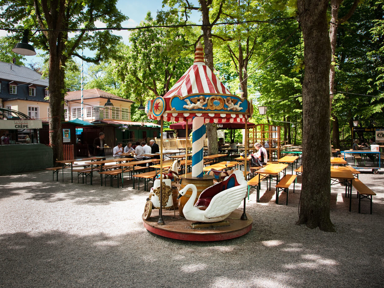 Menterschwaige am Isarhochufer in Harlaching