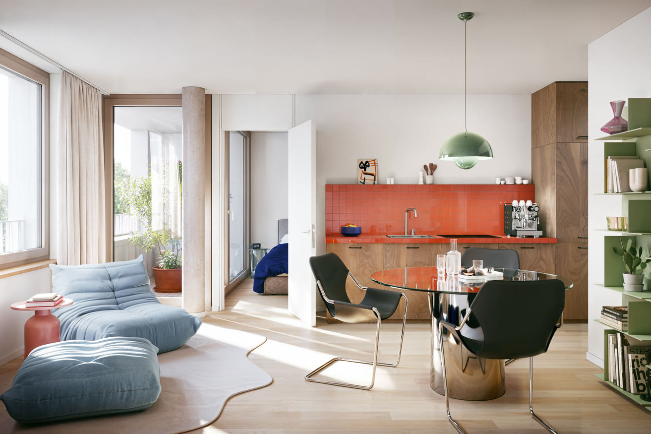 Apartment im Neubauprojekt Haus Claude in Untergiesing mit Wohn- und Essbereich