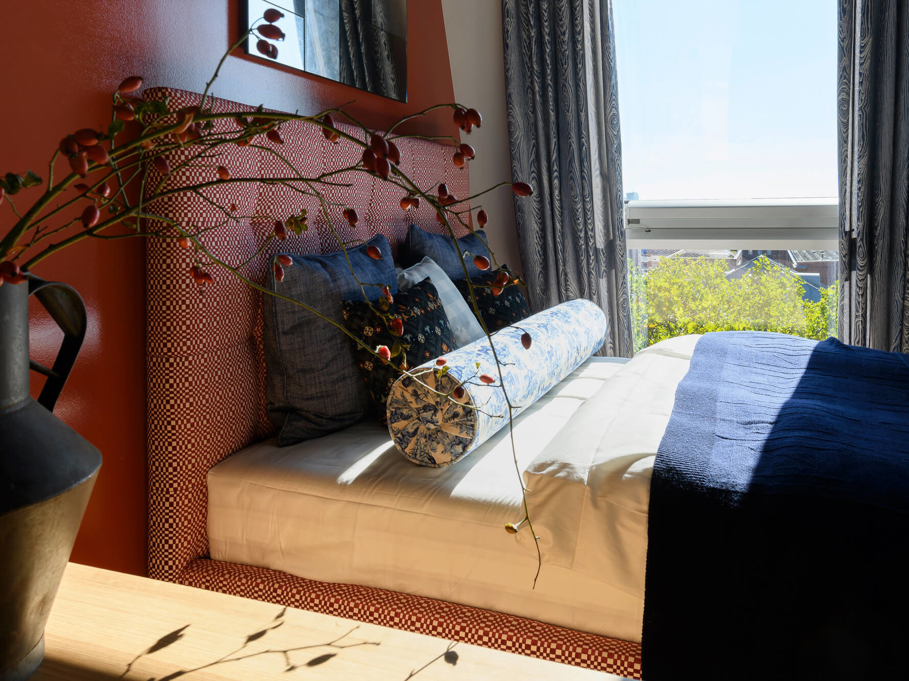 Schlafbereich der Edition Antonius Schimmelbusch im Neubauprojekt Van B, München