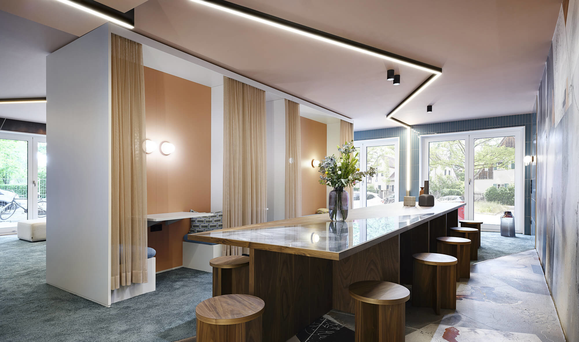 Co-Living-Space des Neubauprojekts Van B in München-Schwabing