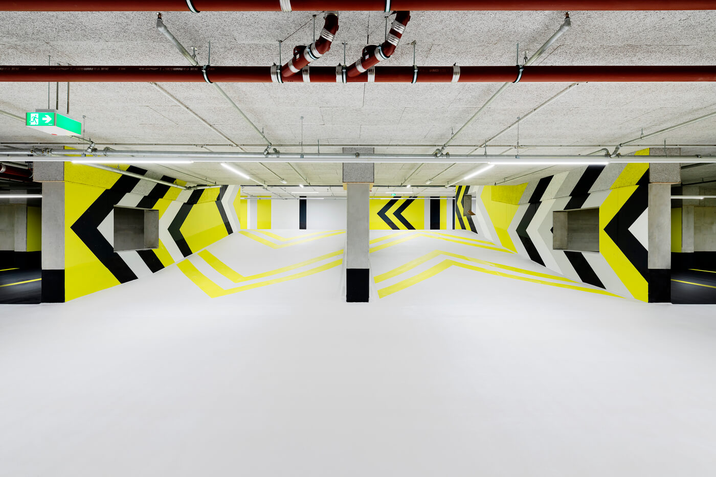 Tiefgarage im Neubauprojekt Van B in München Schwabing