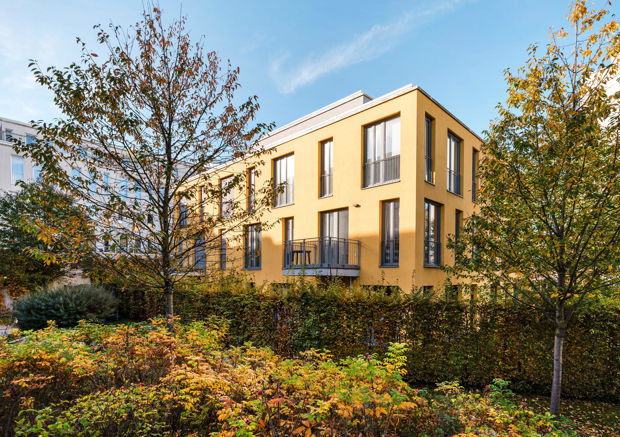 Neubau-Wohnprojekt mit Eigentumswohnungen in der Petra-Kelly-Straße.