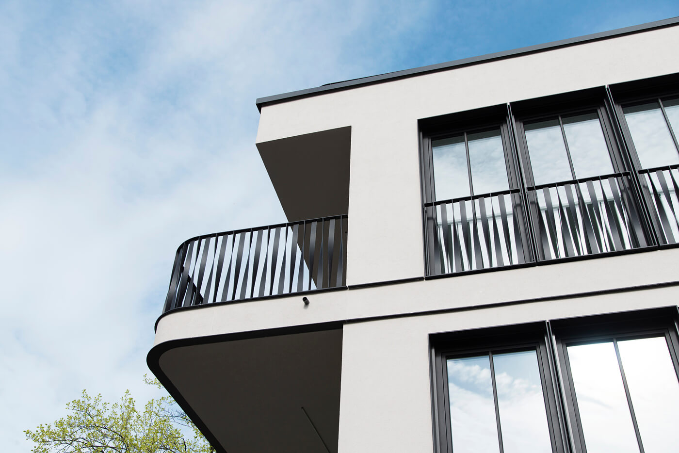 Neubau-Wohnprojekt mit Eigentumswohnungen in der Merzstraße.