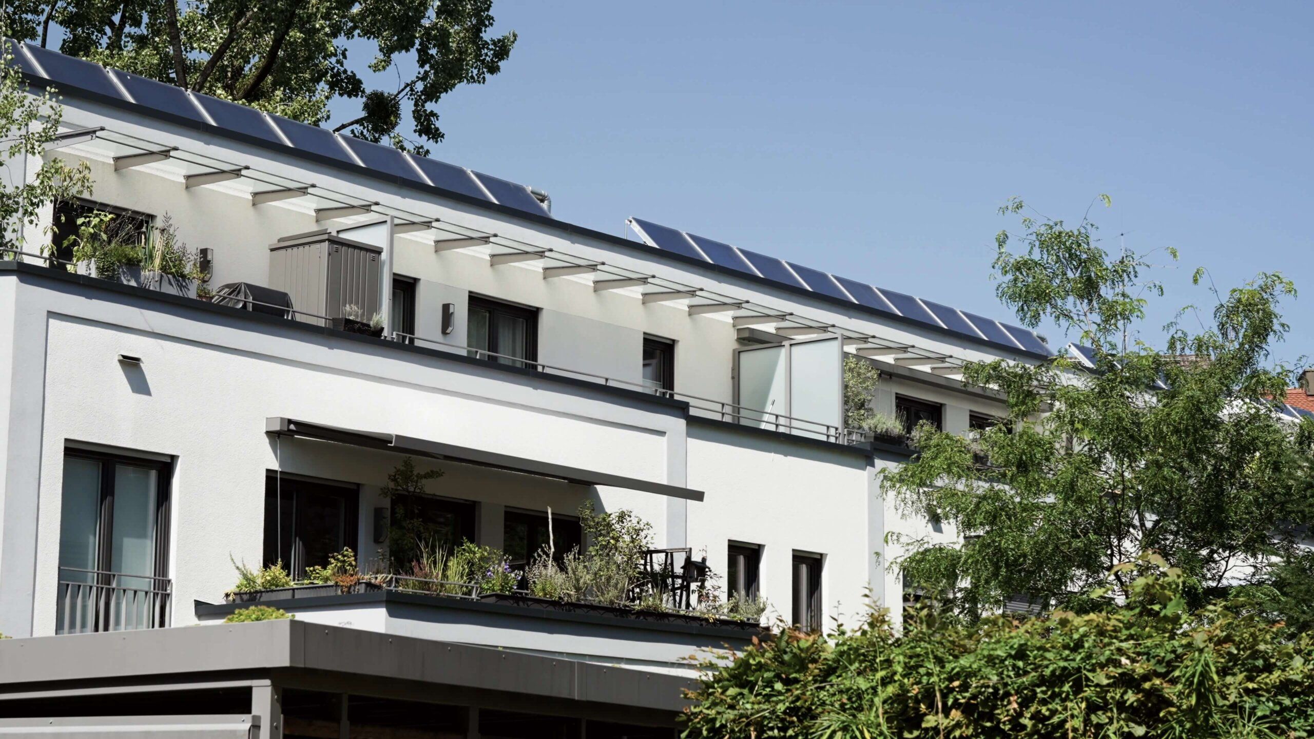 Fassadenansicht des Projekts in der Osterwaldstraße in München